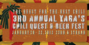 3RD ANNUAL YAGA'S CHILI QUEST & BEER FESTIVAL
