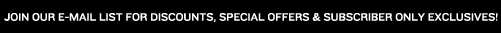 JOIN THE YAGA'S PRESENTS E-MAIL LIST FOR DISCOUNTS, SPECIAL OFFERS & SUBSCRIBER ONLY EXVLUSIVES!